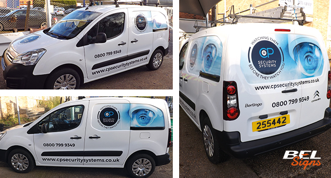 Van signwritten for Citreon Berlingo van graphics digital print