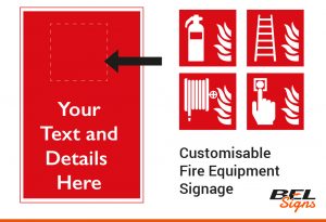 Fire Equipment Signage can be made to suit your requirements