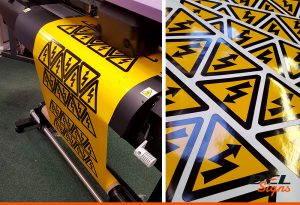 Large Format Printed Stickers for Health & Safety