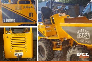 Plant Machinery stickers, any vehicle can be branded | Mannings Heath