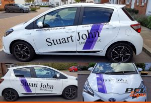 Car Graphics for Hairdressers | Epsom | Toyota Yaris