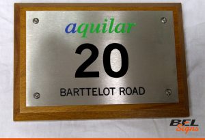 Engraved Plaque with infill detail