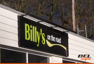 Box Tray Sign for Billy's | Sign Company Horsham
