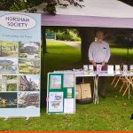 Horsham Society with roll-up banner at a local event