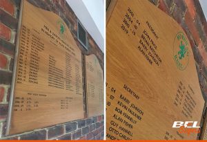 Wooden Honours Boards for Horsham Rugby Club