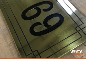Engraved Number Plaque