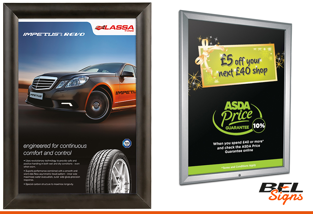 Poster frames in a range of sizes and colours