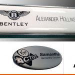 Shaped name badges with branding