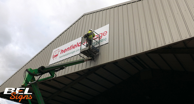 Installation of Signage at Horsham Branch by BEL Signs