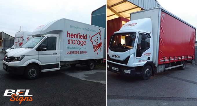 Vehicle graphics for Henfield Hire