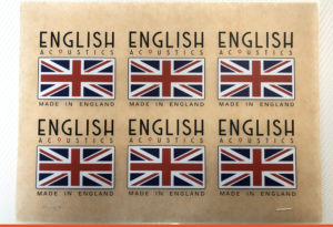 English Acoustics Dry Transfer with Flag