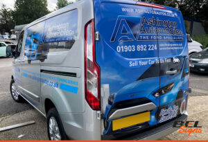 Ashington Autos Van Wrap | BEL Signs