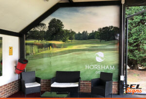 Exterior large format print for Horsham Golf
