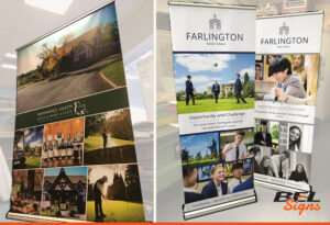 Roll Up banners for Farlington School and Mannings Heath