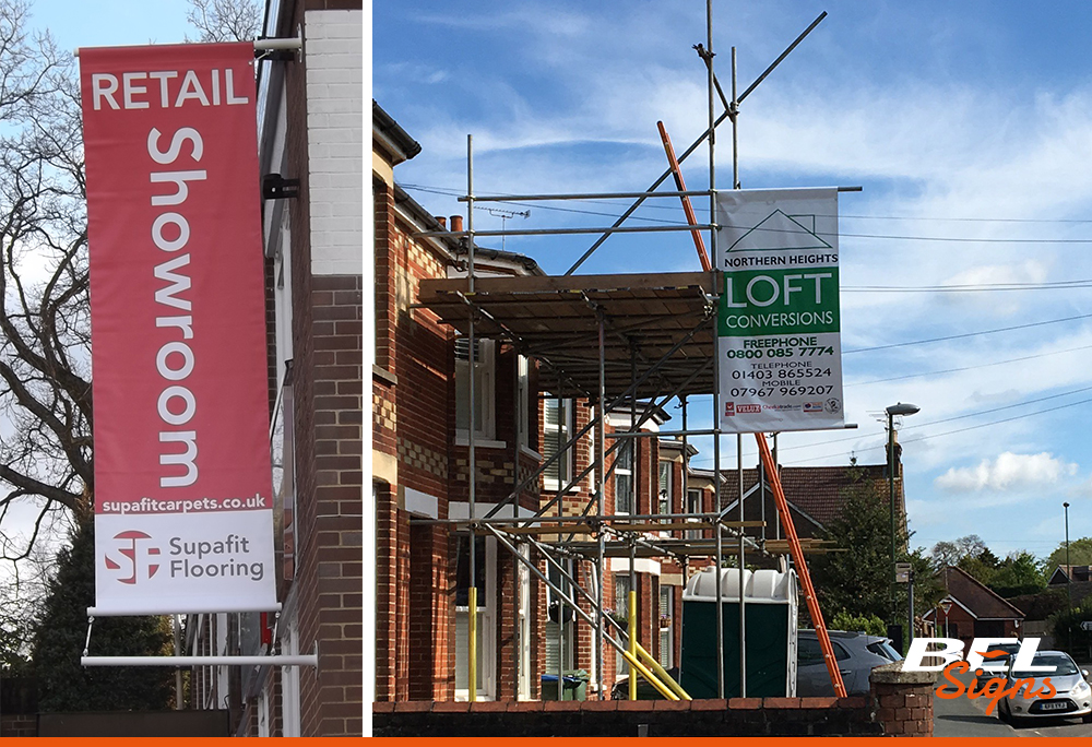 pole pocket banners large fomrat print bel signs