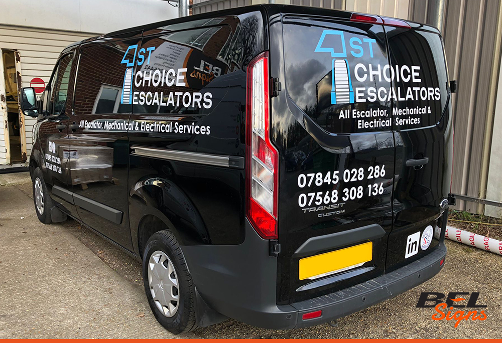 Ford Transit Custom Van Graphics and sign writing from BEL Signs