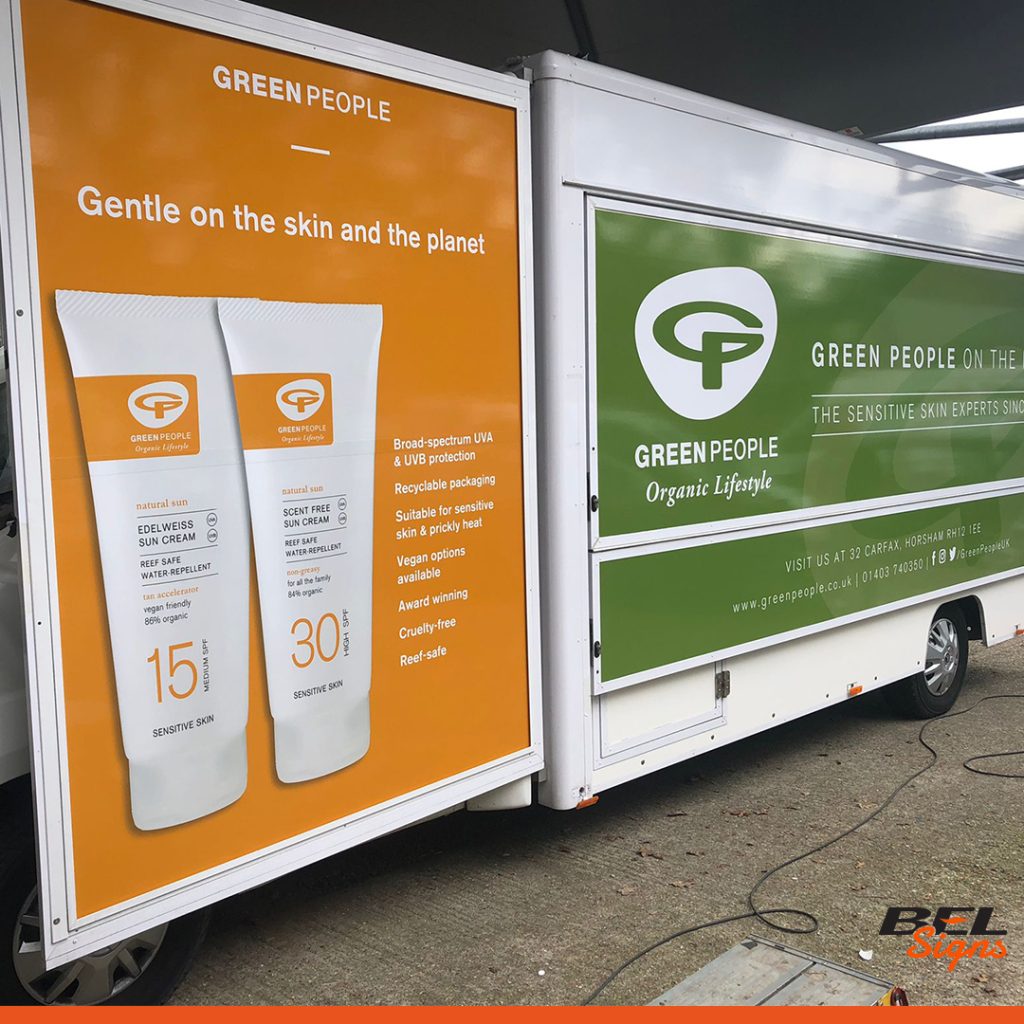 Custom wrap for Green people van