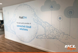 Digital Wallpaper for FluidOne in their London Offices