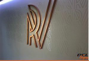 Ridgeview Estate Winery built up lettering for their welcome area