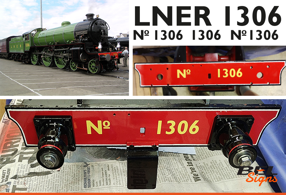 Model engineers use dry transfers for LNER model livery