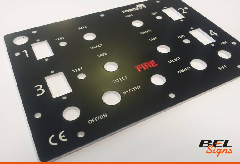 Engraved Control Panel for Fire System