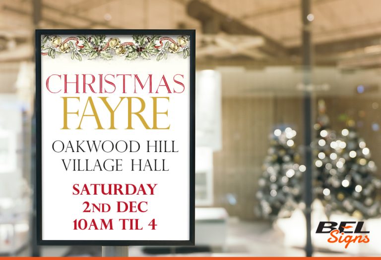 Seasonal Christmas Signage from BEL Signs