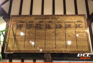 Bel Signs Golf Honours Boards Signs Horsham