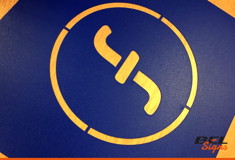 Laser cut stencil from BEL Signs SUSSEX