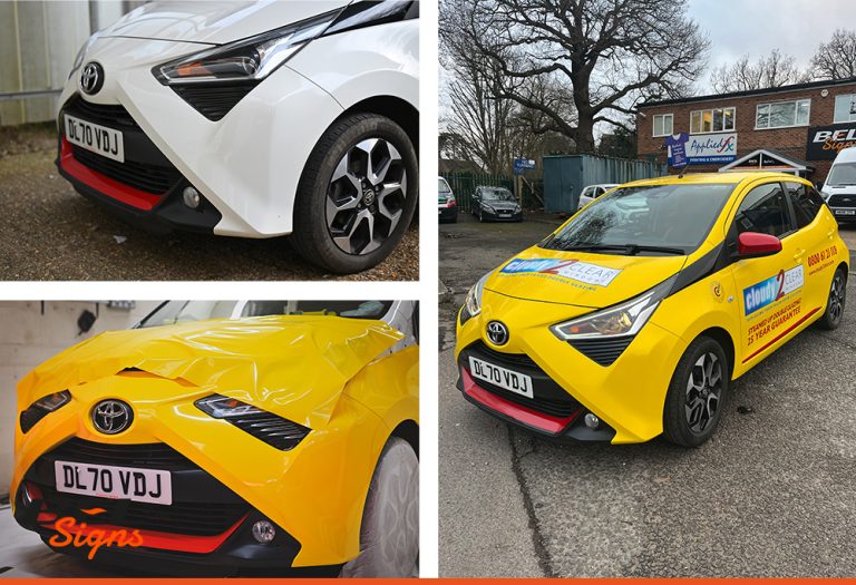 customised car wrap for business