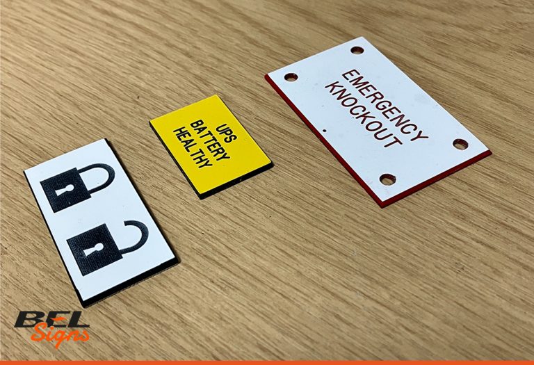 Industrial Labels engraved bespoke