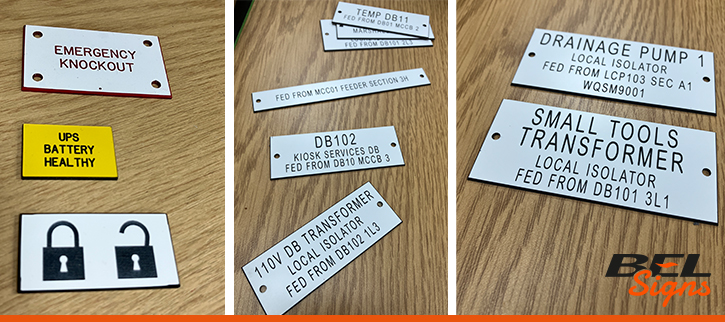 Engraved Custom Labels tailored for you