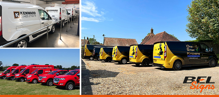 Fleet van vehcile signwriting Sussex