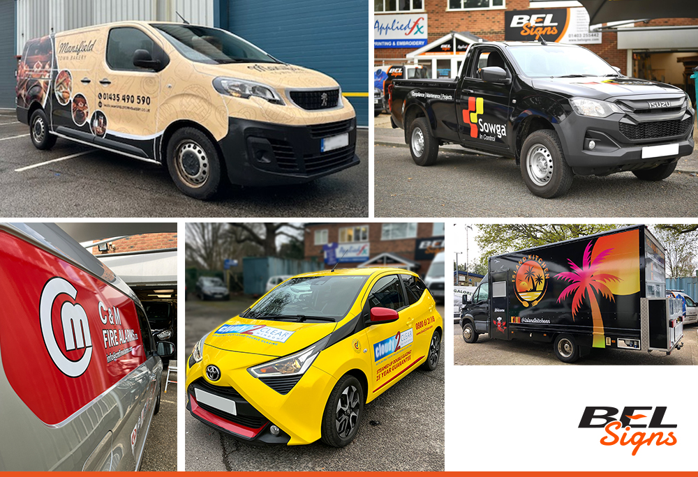 BEL Signs Vehicle Wrapping Horsham from Modular to full wraps and panel wraps