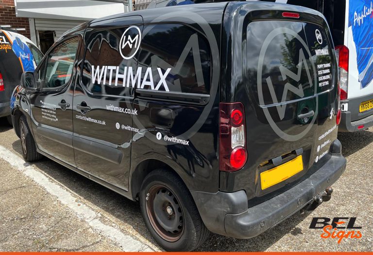 Citroen Berlingo van signwriting van graphics CAD Cut With Max