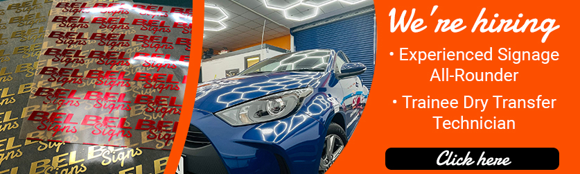 We are hiring at BEL Signs find our Signage Vacancies