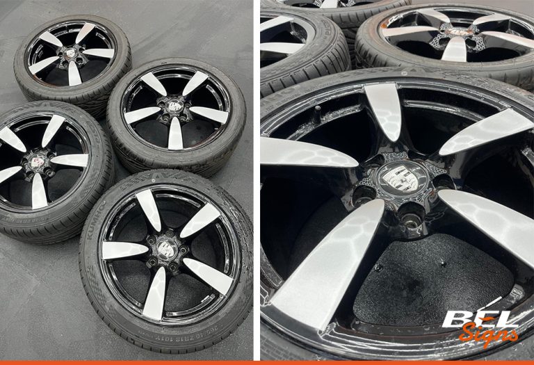 Car Spokes wrapped bespoke