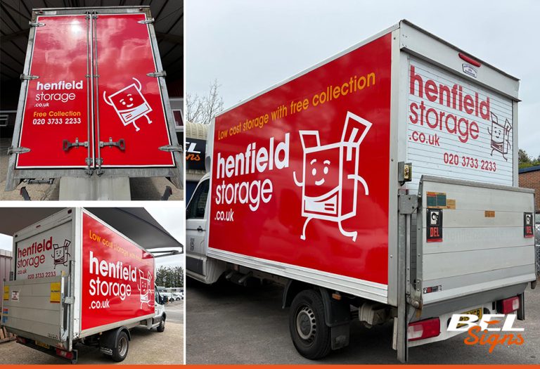 Henfield Storage Removal type vans signage wraps and signwriting
