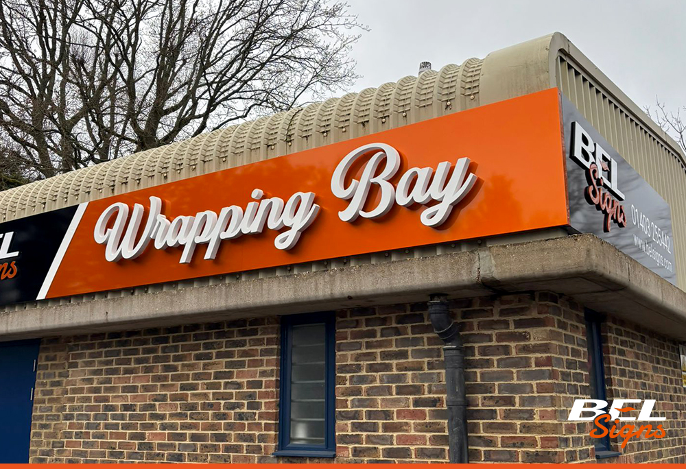 Box Tray Wrap Around Sign for BEL Wrap Bay Horsham