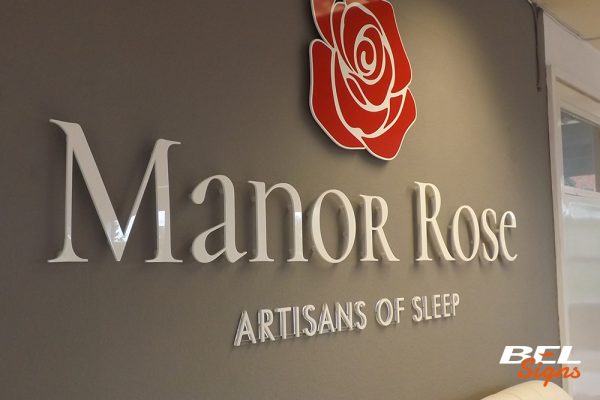 Acrylic Lettering for the Bedding Centre