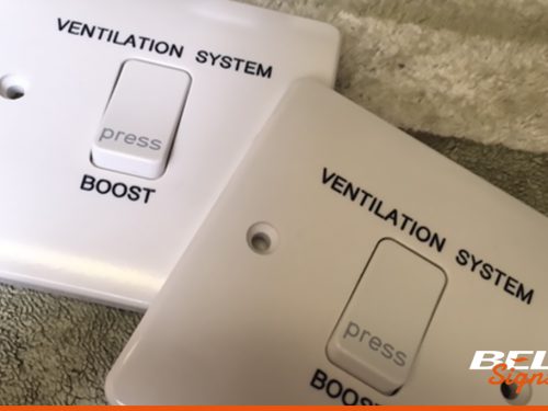 BEL-Engraving-Switch Engraving switch covers for ventilation systems