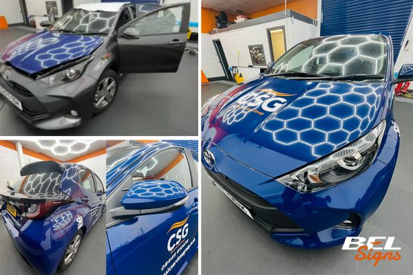 Classic Service Group Yaris Car Wrap