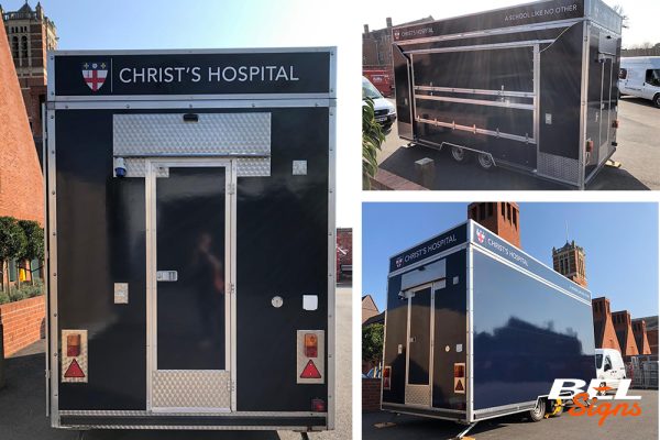 Christs Hospital Catering Trailer Wrap