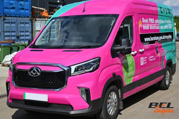 Fleet Wrapping Horsham District Council Recycling