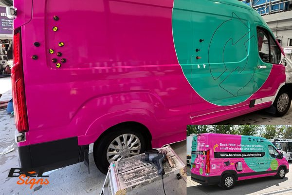 Van Wrapping Horsham District Council Recycling