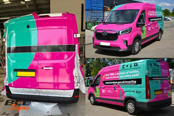 Vehicle Wrapping Horsham District Council Recycling