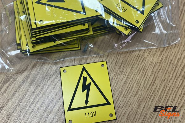 Engraved Custom Labels Batch BEL Signs